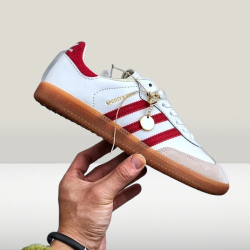 Sporty & Rich x Adidas Samba OG Dark Brown Cream White