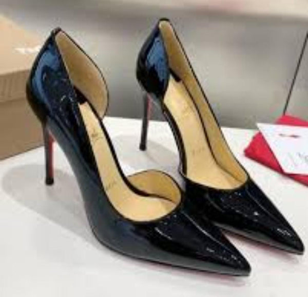 Christian Louboutin Patent Iriza Black Pumps
