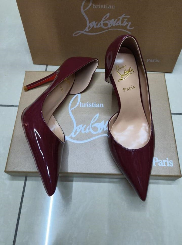 Christian Louboutin Patent Iriza Red Pumps